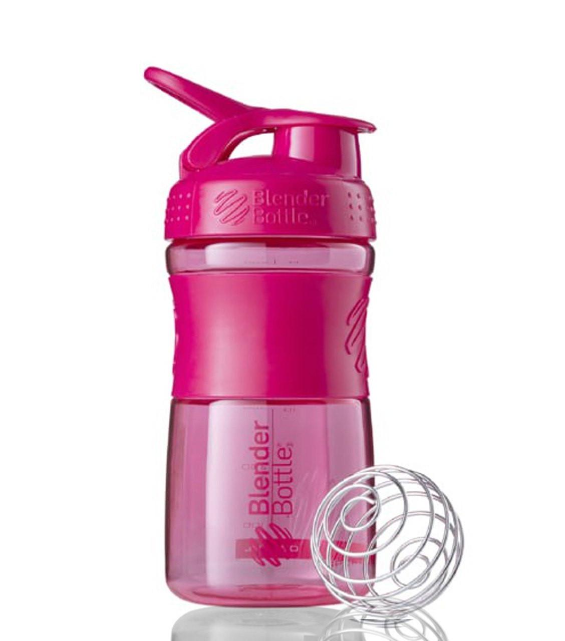 Шейкер спортивний Blender Bottle SportMixer 20 oz 590 мл Pink - фото 2