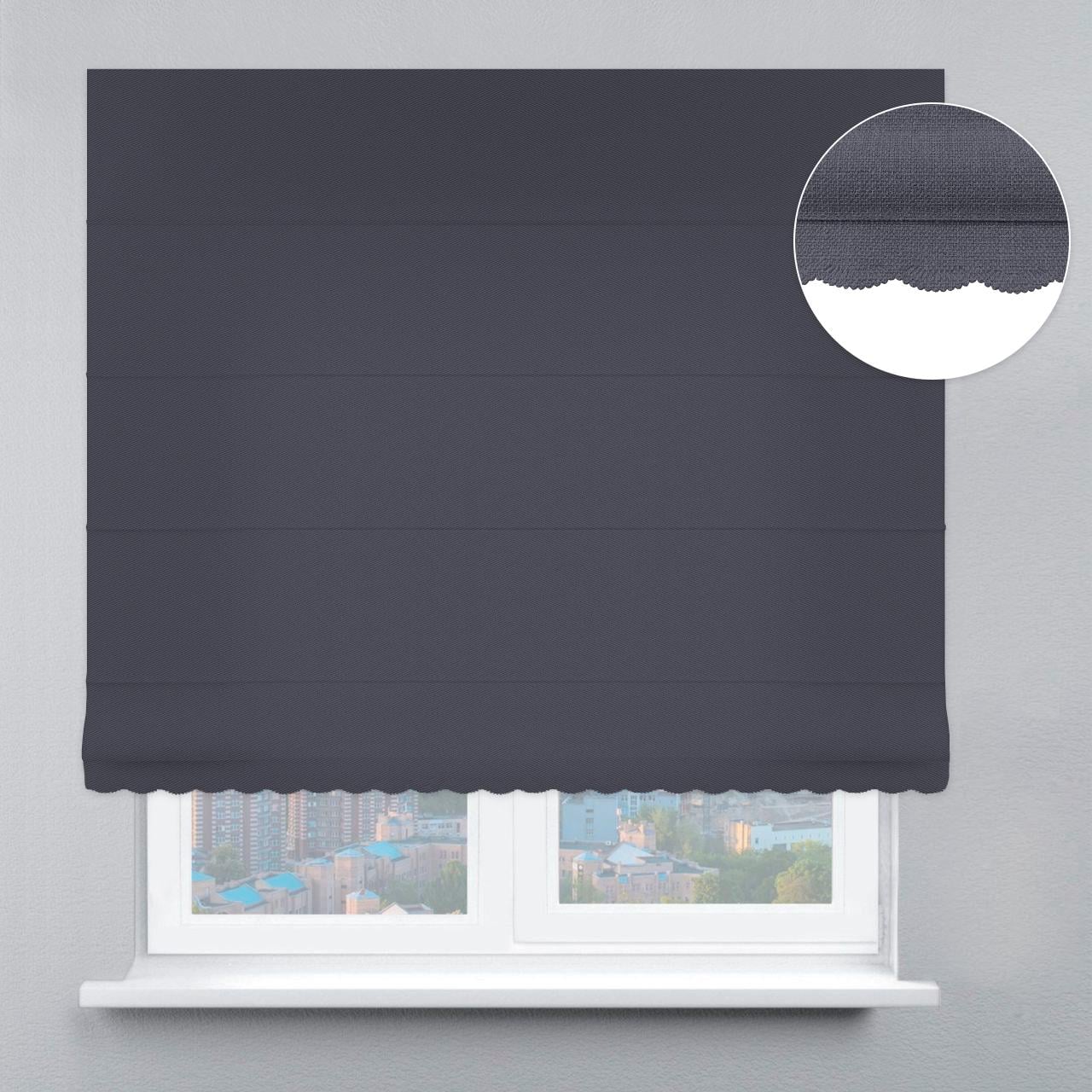 Римская штора блэкаут перфект с ажуром 110х170 см Графитовый