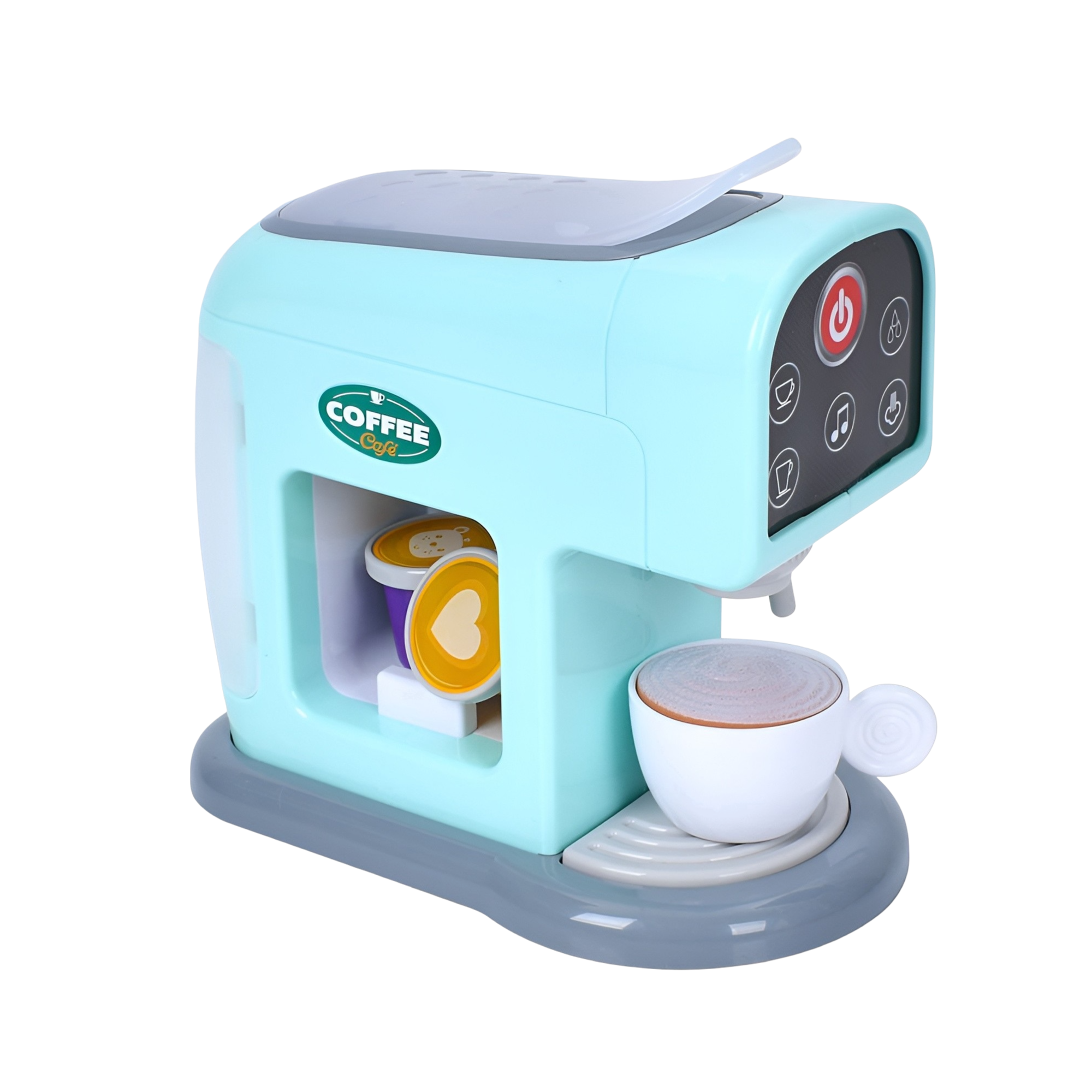 Игрушечная кофеварка Infunbebe свет и звук 20х19х11,5 см Голубой (RP88333) Игрушечная кофеварка Infunbebe свет и звук 20х19х11,5 см Голубой (RP88333)