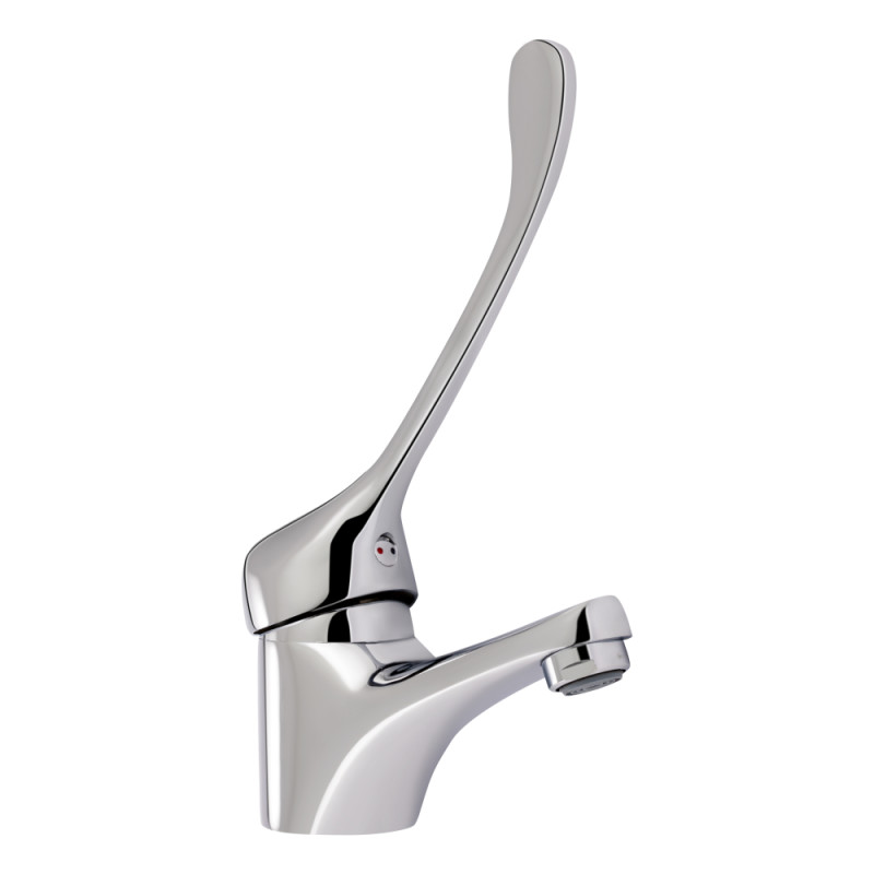 Смеситель для раковины Q-TAP Lek QTLEK1541107C локтевой Хром (77423)