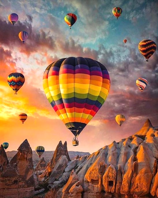 Набор алмазной мозаики Каппадокия без подрамника 40х50 см (АЛМ-089)