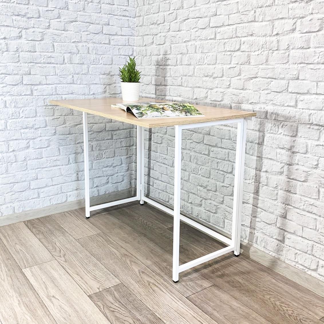 Стол письменный раскладной Krei Компакт 1000х600х750 мм Дуб сонома/Белый (ГТ0002.755.03)