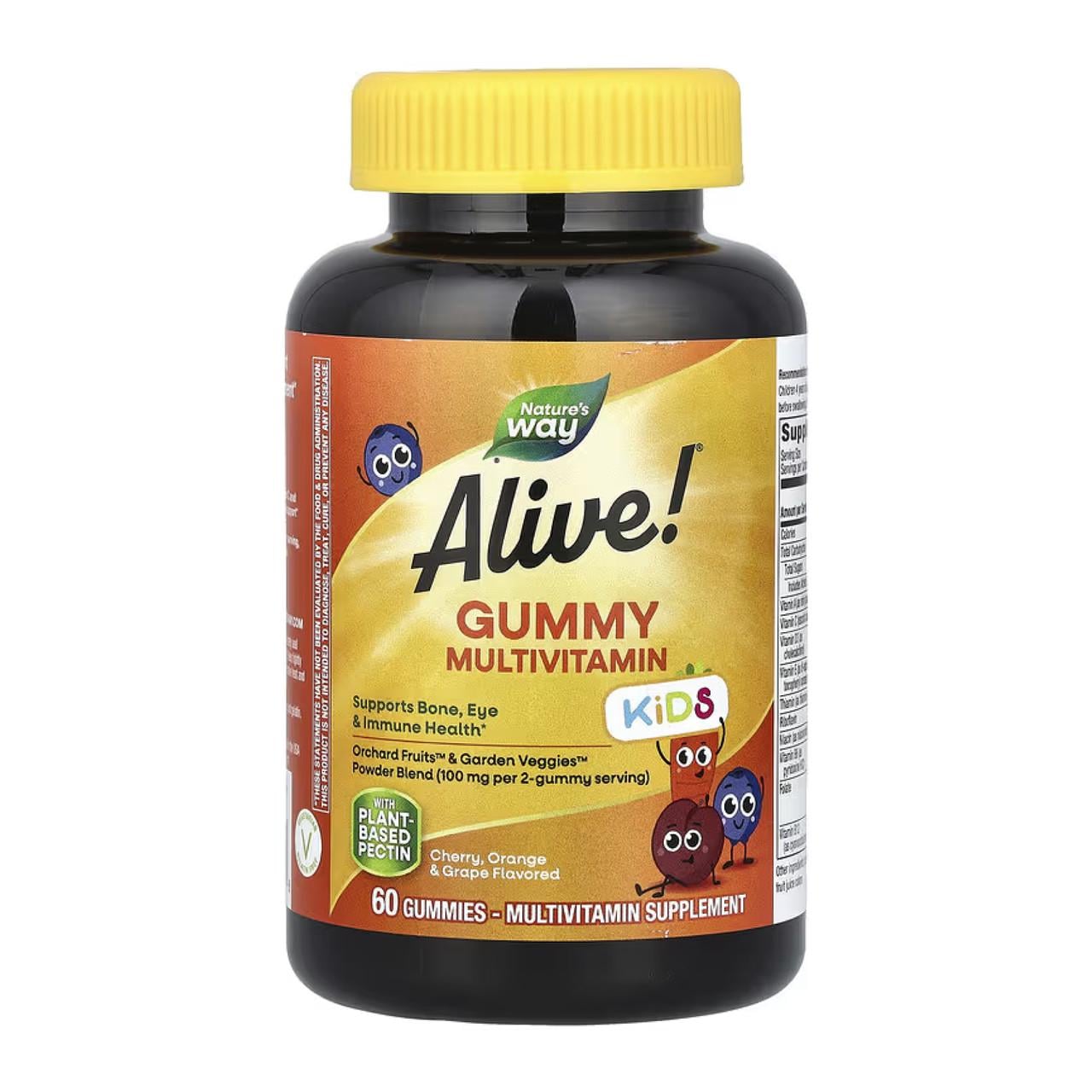 Витамины детские Alive! Kids Gummy Multivitamin 60 жевательных пастилок