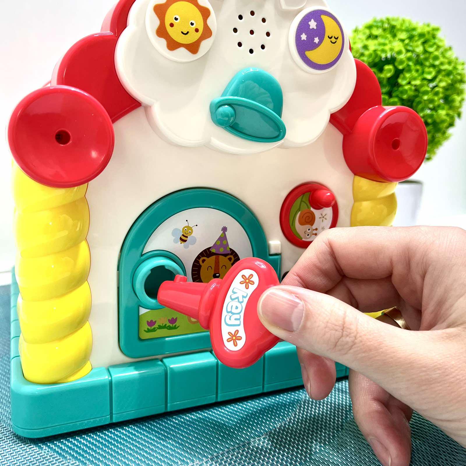 Cортер Hola Развивающий теремок музыка/свет/звуки животных (9196) - фото 6