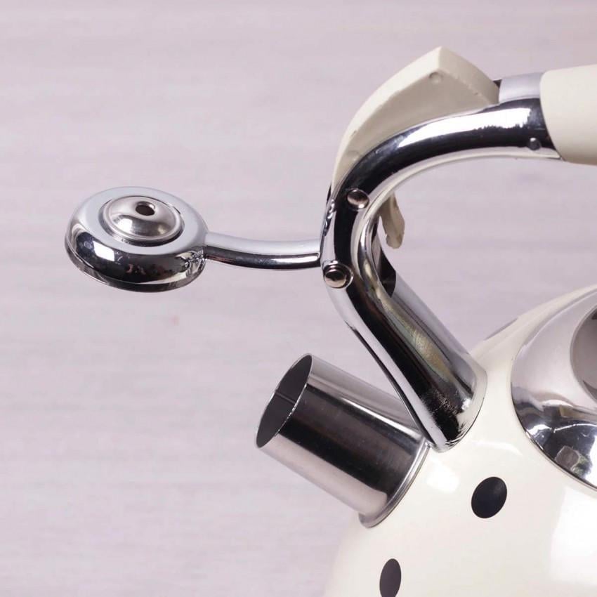 Чайник Kamille КМ-0695AN з неіржавкої сталі зі свистком 3 л Бежевий (1105575088) - фото 2