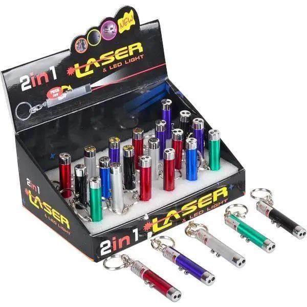 Брелок лазерный 1+1 led 1 шт.
