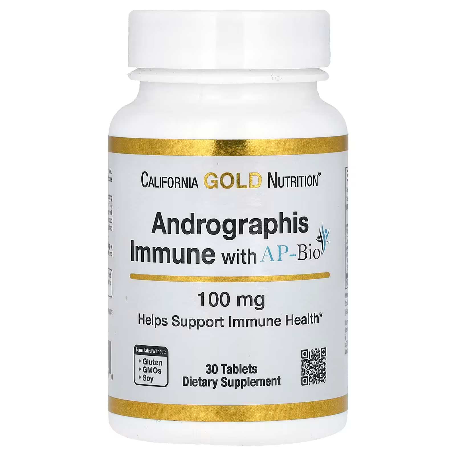 Добавка для иммунитета California Gold Nutrition AP-Bio с андрографисом 100 мг 30 табл. (30553913)