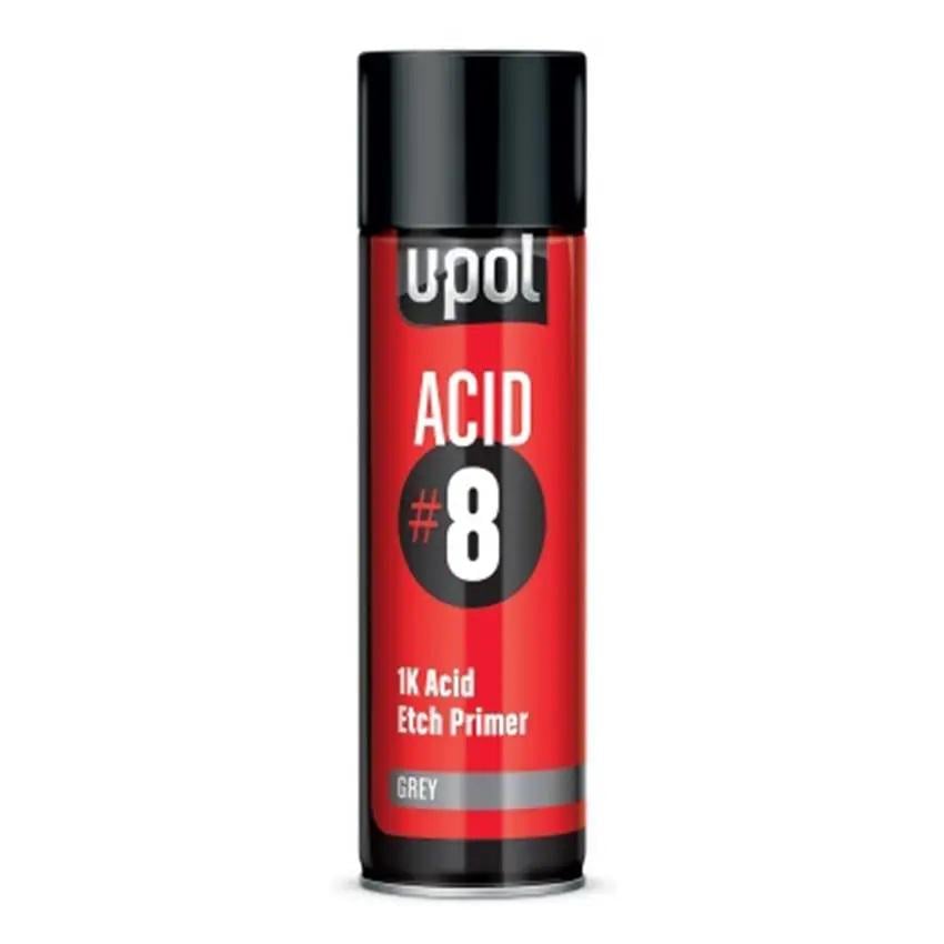 Грунт протравливающий кислотный U-POL ACID#8 450 мл Серый (ACID/AL)