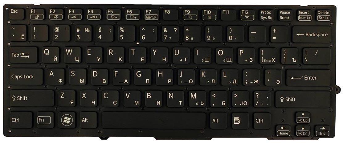 Клавиатура для ноутбука Sony Vaio VPC-SD/VPC-SB Black