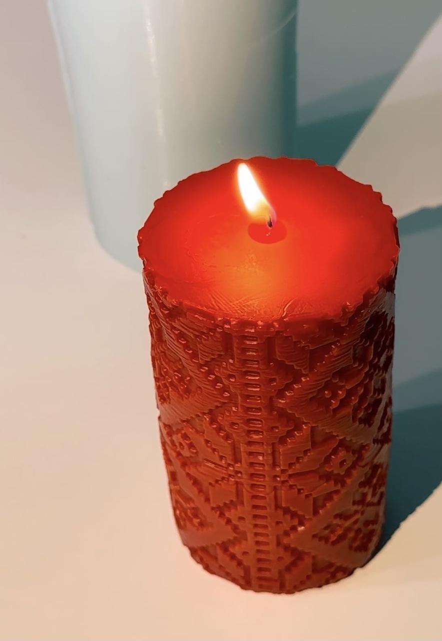 Молд для свічок Циліндр вишиванка 11 см (15420089) - фото 7 Молд для свічок Циліндр вишиванка 11 см (15420089) - фото 7