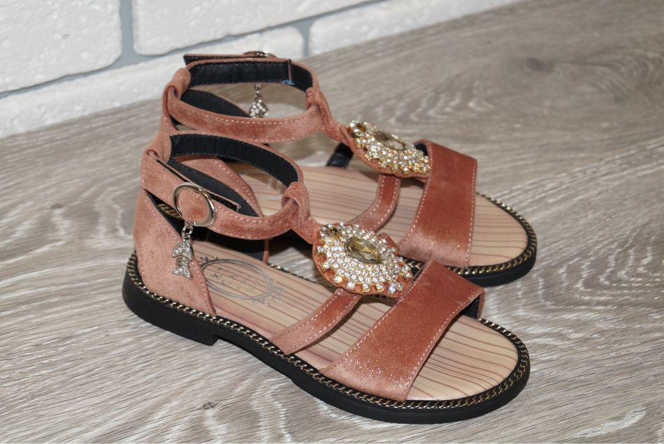 Босоножки Леопард 29 р. 17,5 см Коричневый (30460-29)