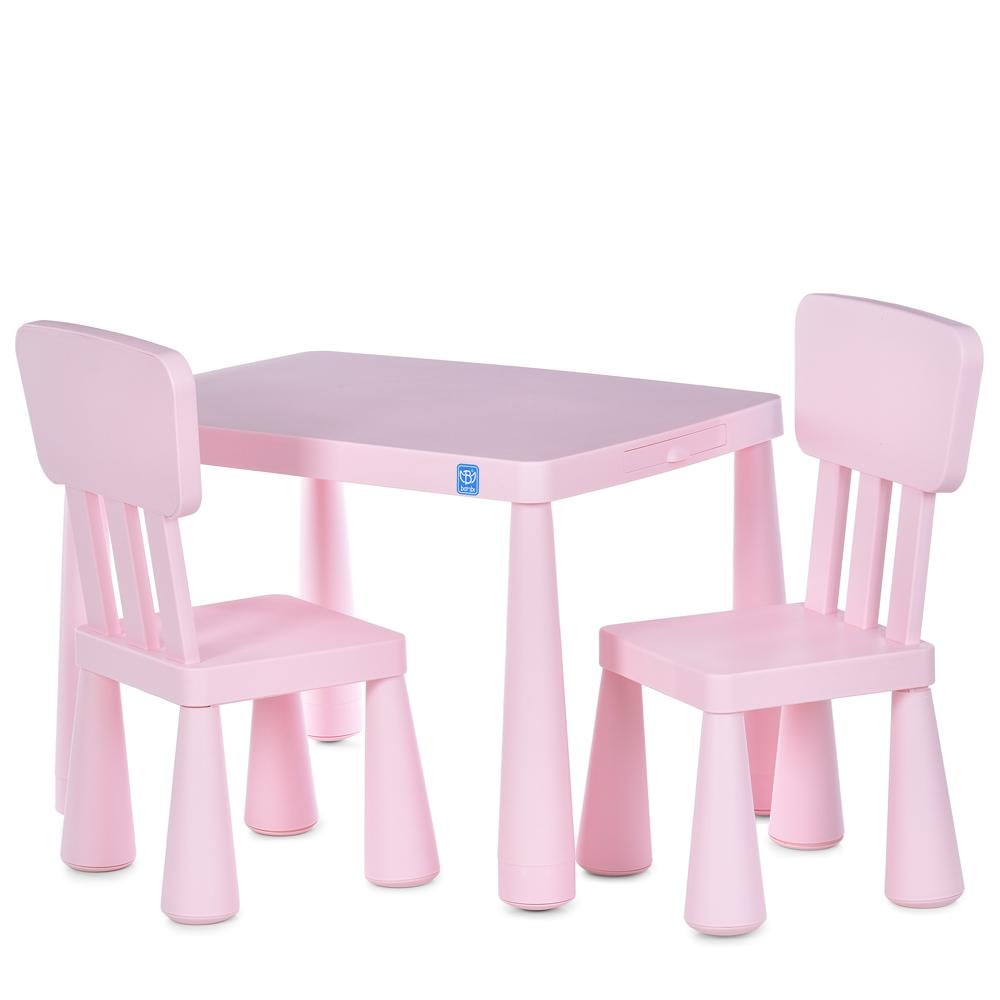 Комплект детской мебели Bambi M 6176-8 стол и 2 стула пластиковый Розовый (30569734)