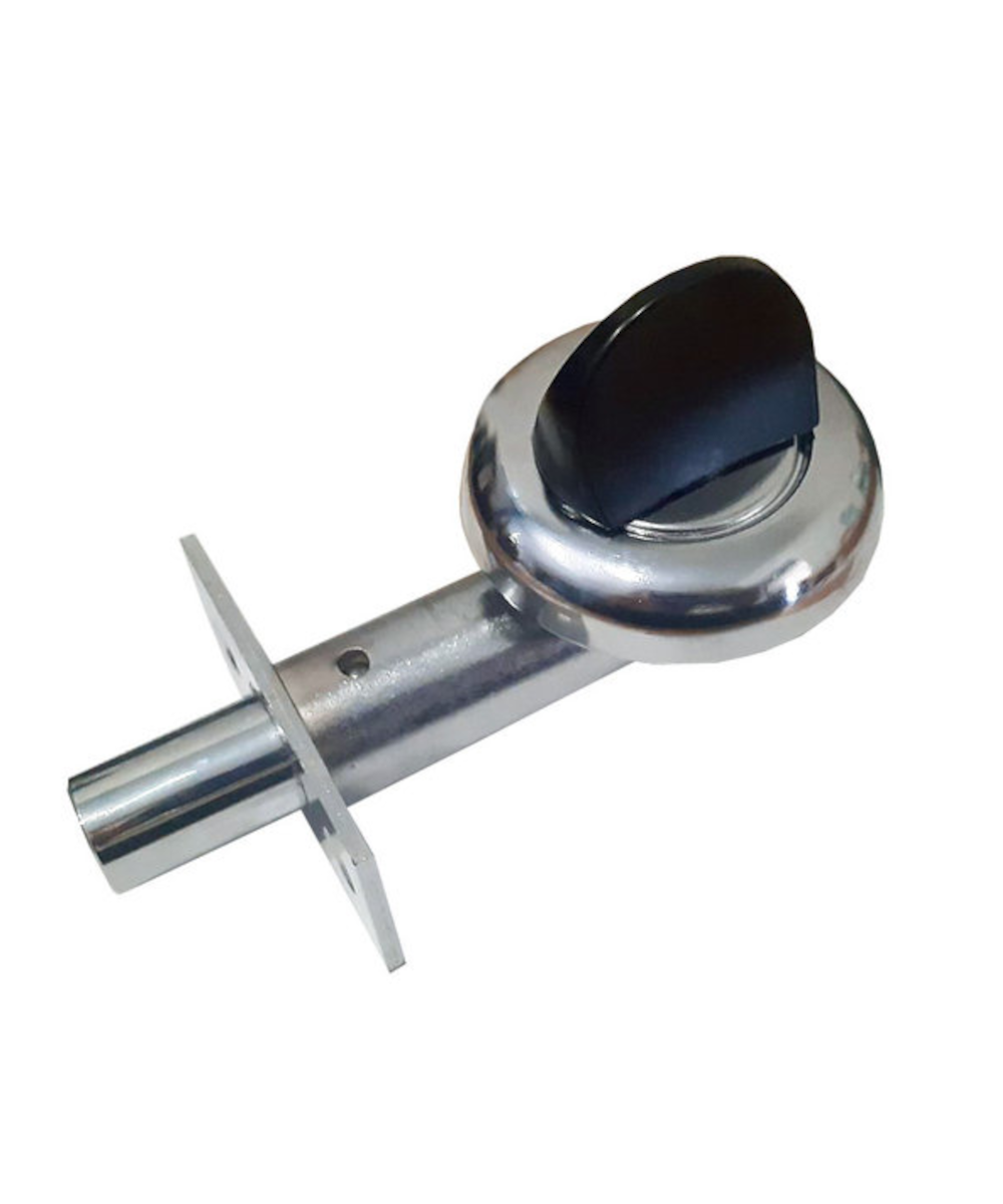 Засувка врізна Аріко одностороння Чорний/Хром (18038651)