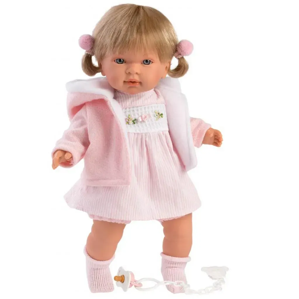 Лялька розмовляюча Llorens Carla Llorona з вінілу 42 см Рожевий (150-98-42154) Лялька розмовляюча Llorens Carla Llorona з вінілу 42 см Рожевий (150-98-42154)