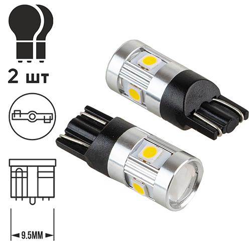 Светодиодные лампы PULSO W 5 W 6SMD 3030 LED 12-24 V 6000K 210Lm 2 шт. - фото 3