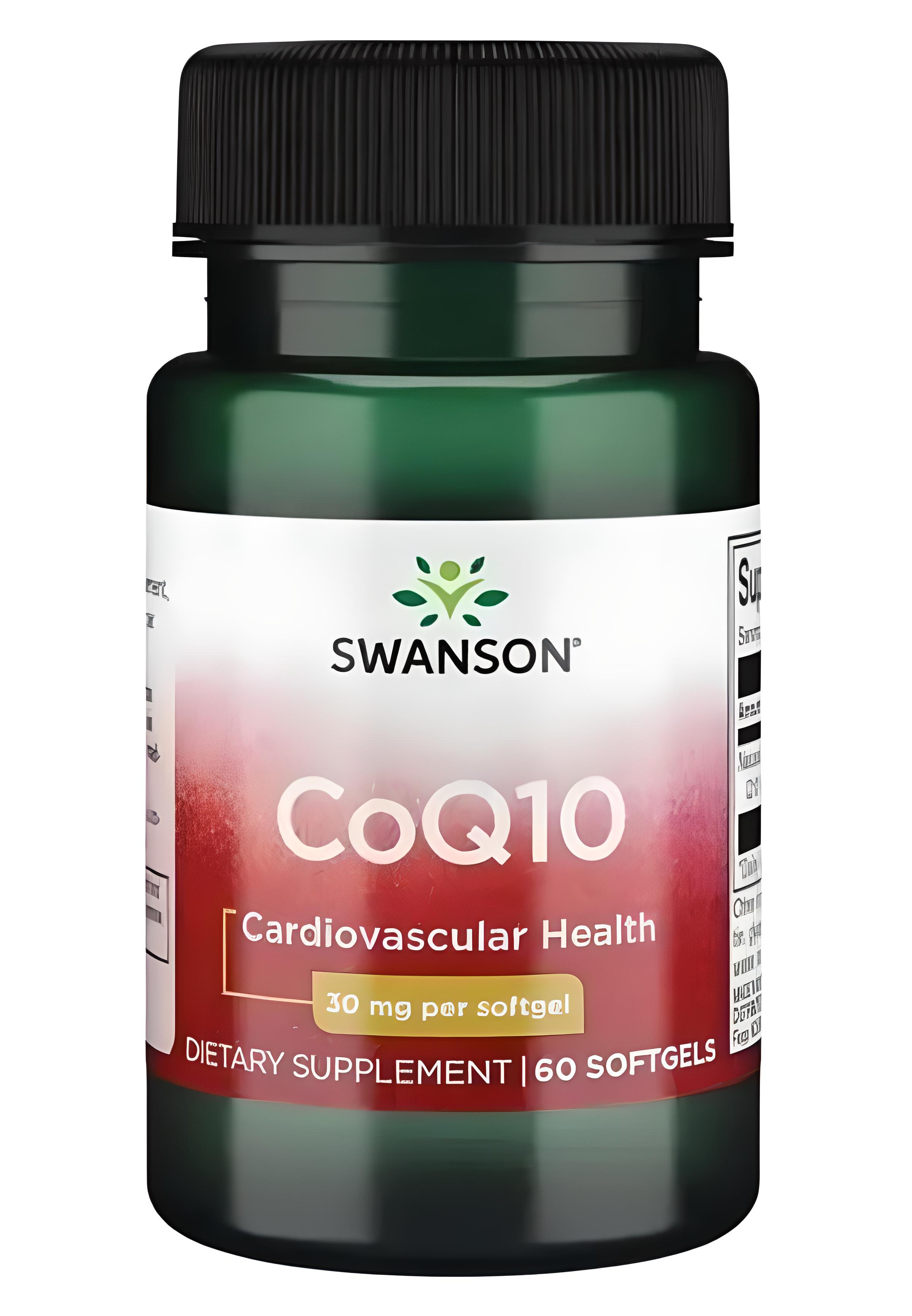 Коэнзим Swanson CoQ10 30 мг 60 Softgels