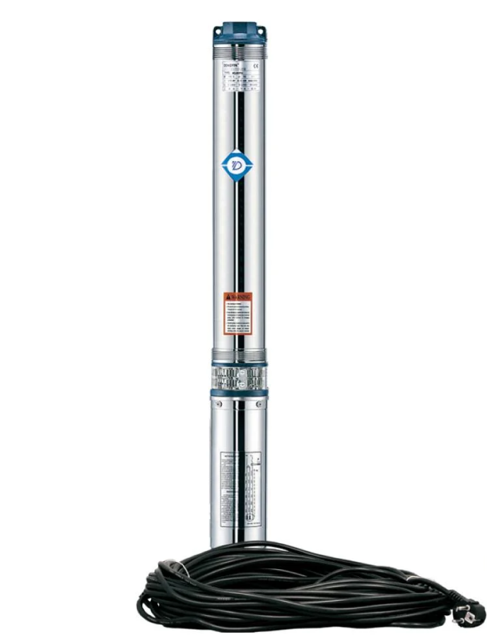 Насос відцентровий Aquatica 3QJED2-11-0.37 0,37 кВт H 48(36)м Q 45(30) л/хв Ø80 мм 25 м кабелю mid (778401)