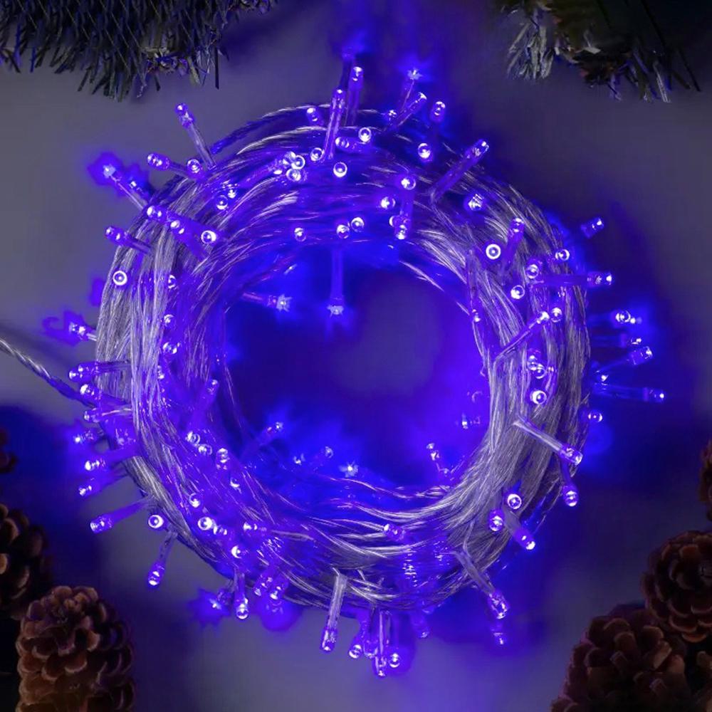 Гирлянда светодиодная нить 15 м 300 LED от сети 220 В Синий (24-1130-02)