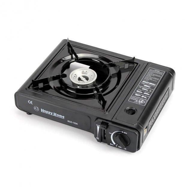 Газовая туристическая плита Happy Home BDZ-155-A с пъезоподжигом 2,3 кВт Черный (AV-BDZ155A) - фото 4 Газовая туристическая плита Happy Home BDZ-155-A с пъезоподжигом 2,3 кВт Черный (AV-BDZ155A) - фото 4