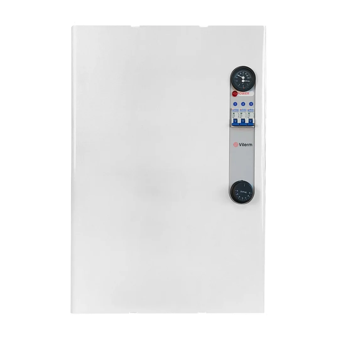 Котел електричний Viterm Max 10,5 кВт 380 В трьохфазний з насосом і баком (VTM-10287)