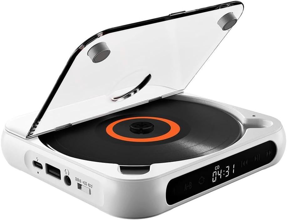 Плеер-CD портативный KC918 Bluetooth 5.3 MP3/CD/USB 2000 мАч Type-C (11/1081)