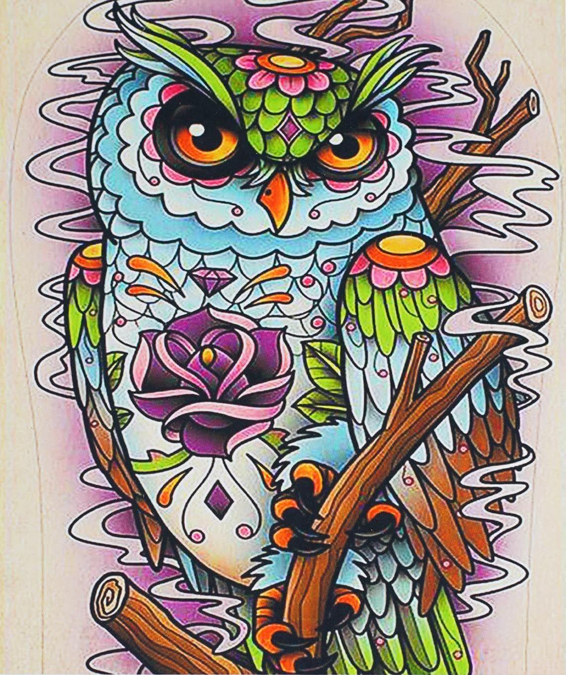 Алмазна мозаїка TK Group AL 86446/30 Сова зі стразами різної форми в коробці 40х50 см (24707762)