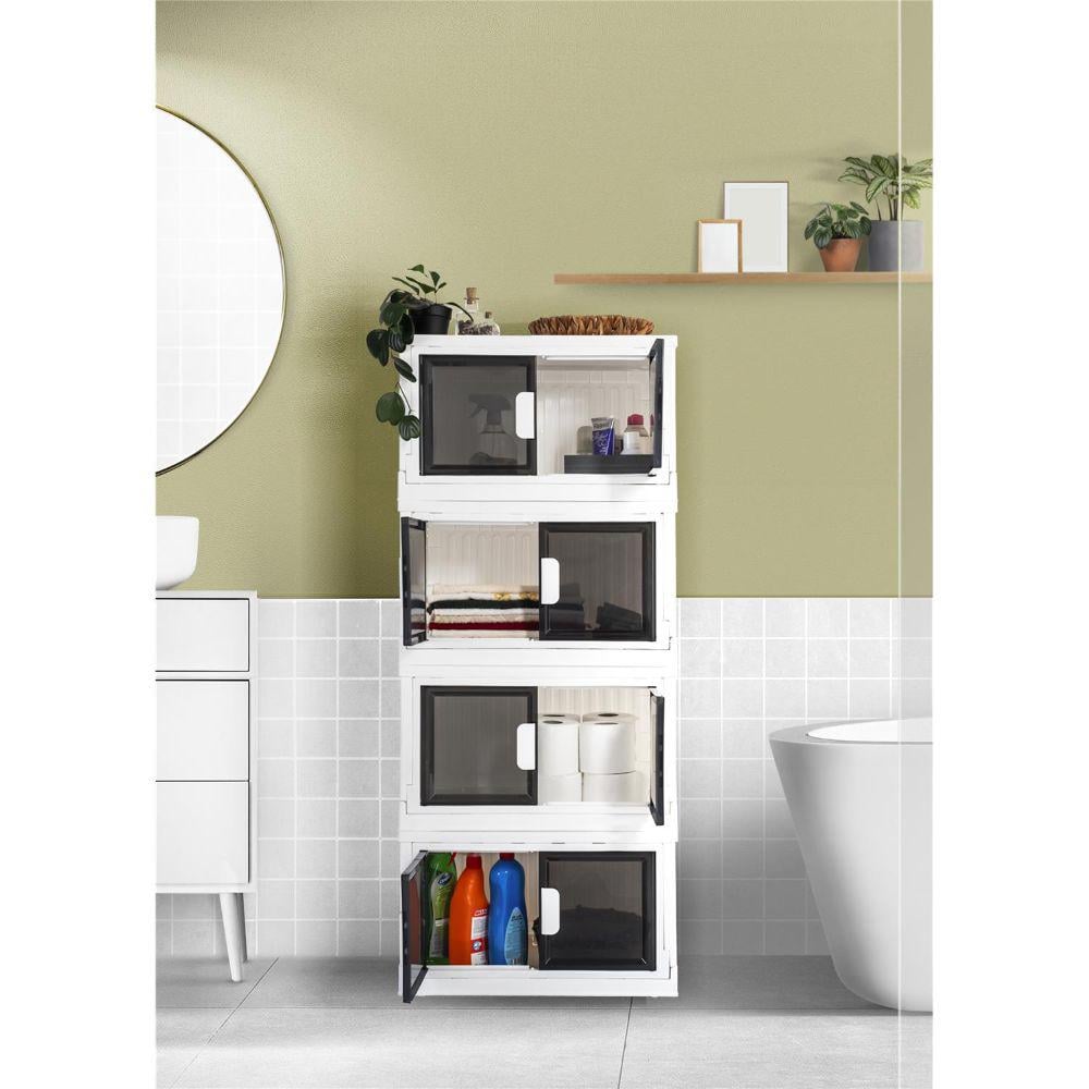 Модульна шафа біла на 4 полиці Ozgen Plastik (067) Модульна шафа біла на 4 полиці Ozgen Plastik (067)