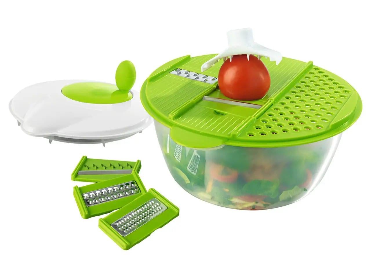 Овощерезка GourmetMaxx 3 in 1 Salat-Set набор 9 пр. с 4 насадками