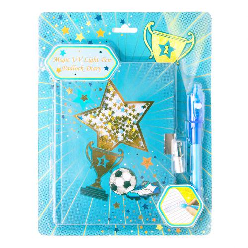 Блокнот с ультрафиолетовой ручкой Звездный футбол (188961)