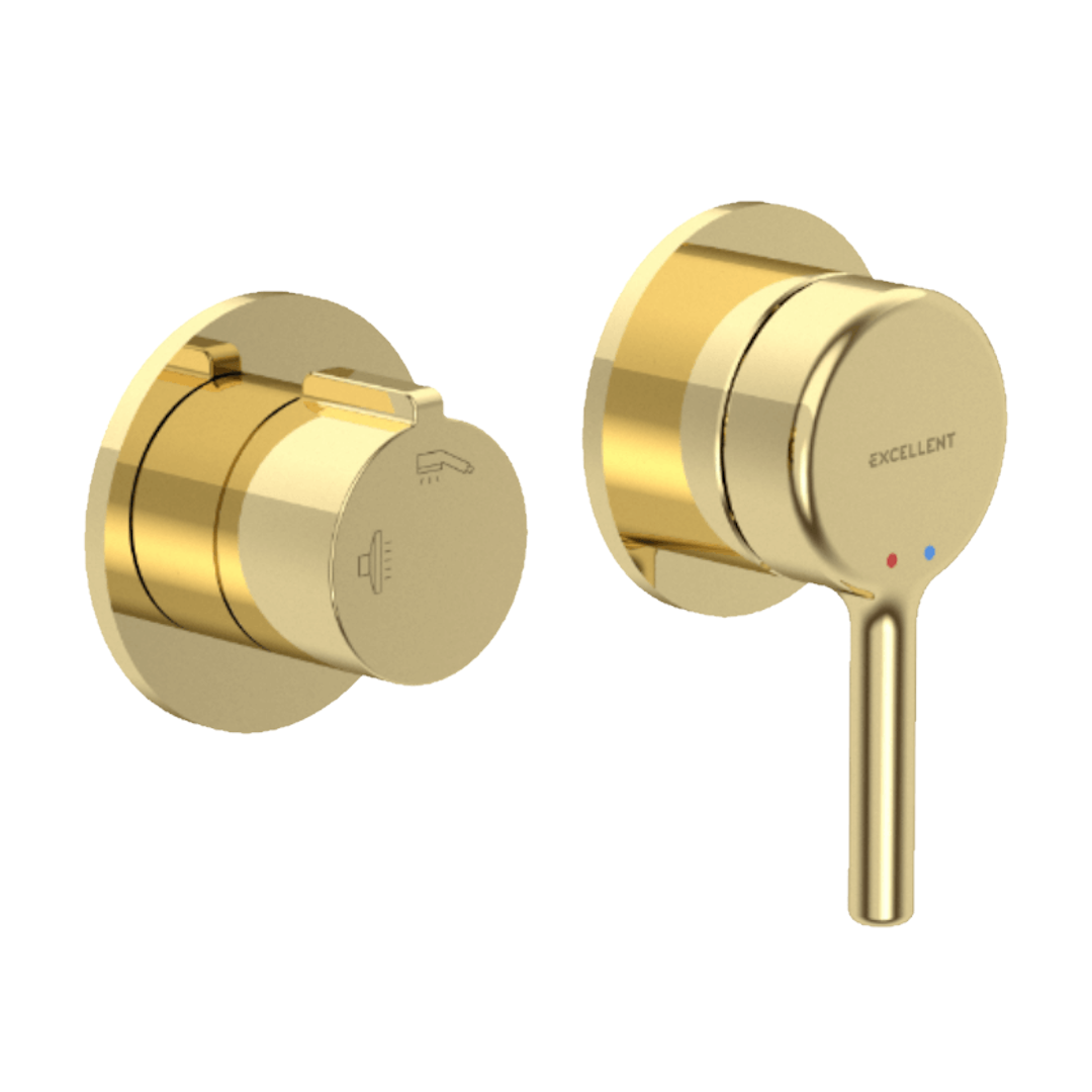 Смеситель для душа Excellent PI скрытого монтажа Золотой (AREX.1240GL)
