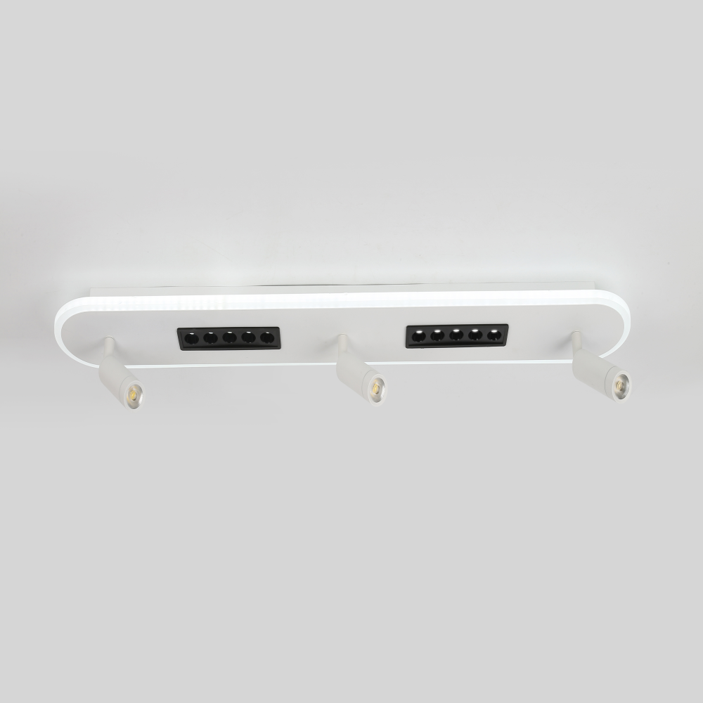 Люстра ESLLSE SHEFFIELD 3LR с пультом 52 и 6W 800х120 мм Белый (10211) - фото 5