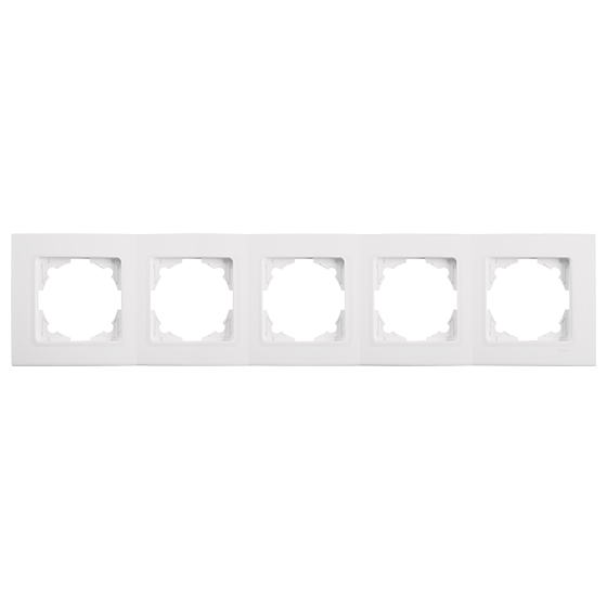Рамка для розетки Viko Linnera 5-на горизонтальная Белый (90480005)
