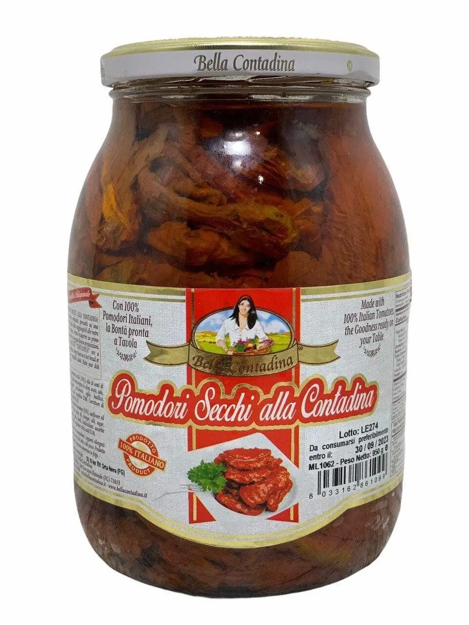 В'ялені помідори Bella Contadina pomodori secchi 950 г (22329707)