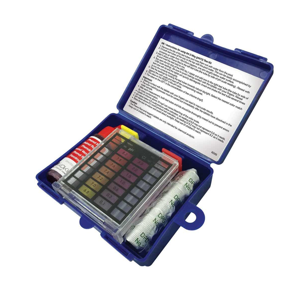 Тестер двухкомпонентный Kokido K045CBX24 для измерения pH и хлора для бассейна (225)