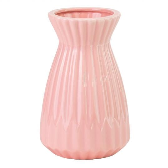 Ваза для цветов Elisey Petra из керамики 20 см Розовый (135-81-9195-017)