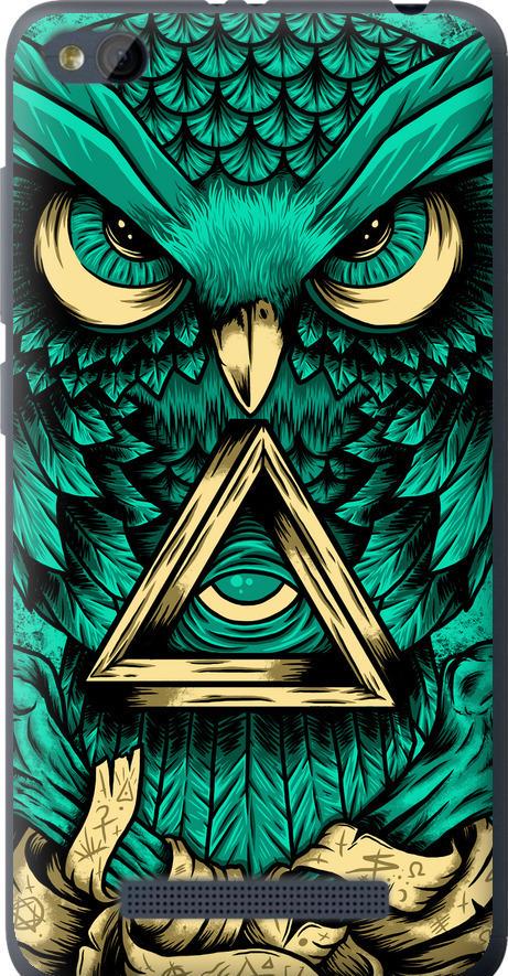 Чехол на Xiaomi RedMi 4A Сова Арт-тату (3971u-631-42517)