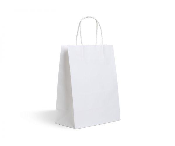 Крафтовый подарочный пакет с ручками 19х28х12 см 100 шт. (6228)