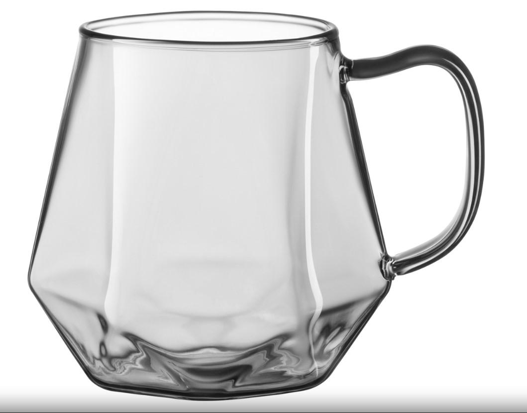 Набір чашок Ardesto Graphite 300 мл 2 шт. Прозорий/Графітовий (AR2630GR) - фото 3 Набір чашок Ardesto Graphite 300 мл 2 шт. Прозорий/Графітовий (AR2630GR) - фото 3