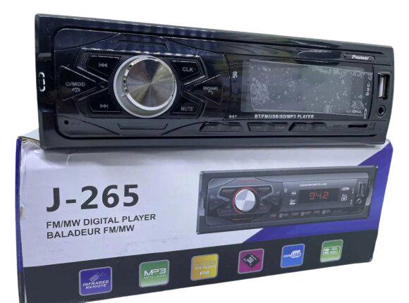 Автомагнитола J-265 1DIN FM/SD/MMC/USB Черный (J-265_460)