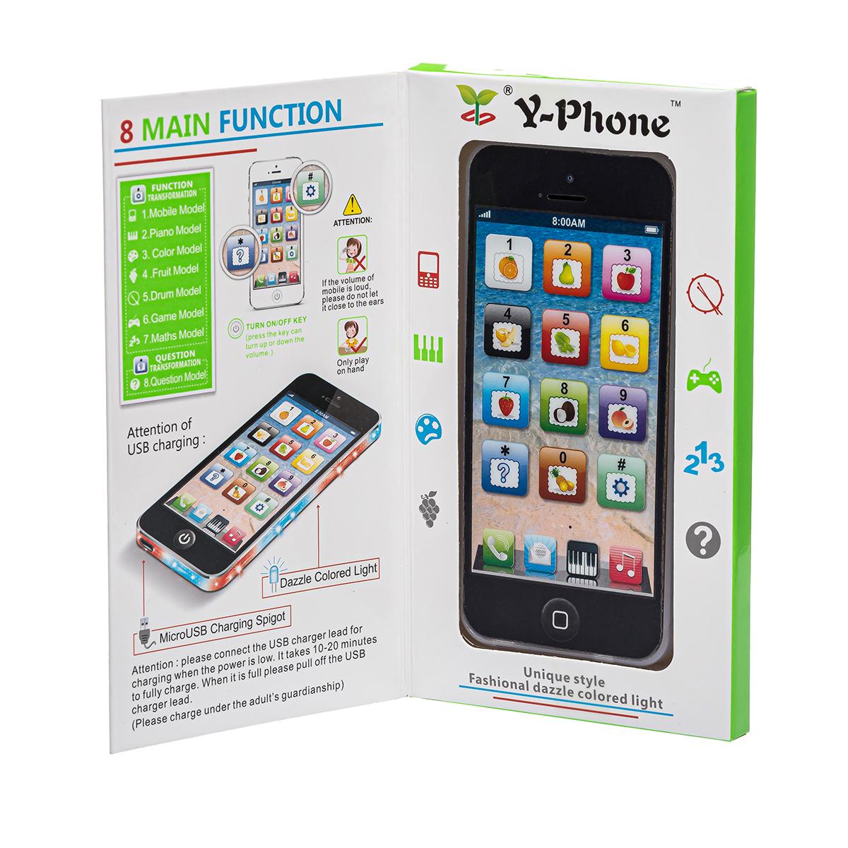 Детский телефон Черный (21157156) - фото 2 Детский телефон Черный (21157156) - фото 2