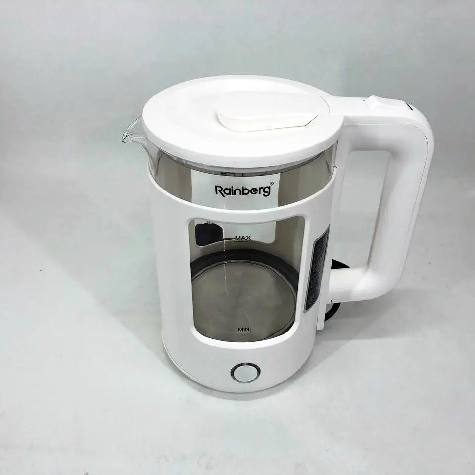Электрочайник стеклянный Rainberg RB-2220 2200 Вт с подсветкой Белый (GR-05133) - фото 5 Электрочайник стеклянный Rainberg RB-2220 2200 Вт с подсветкой Белый (GR-05133) - фото 5