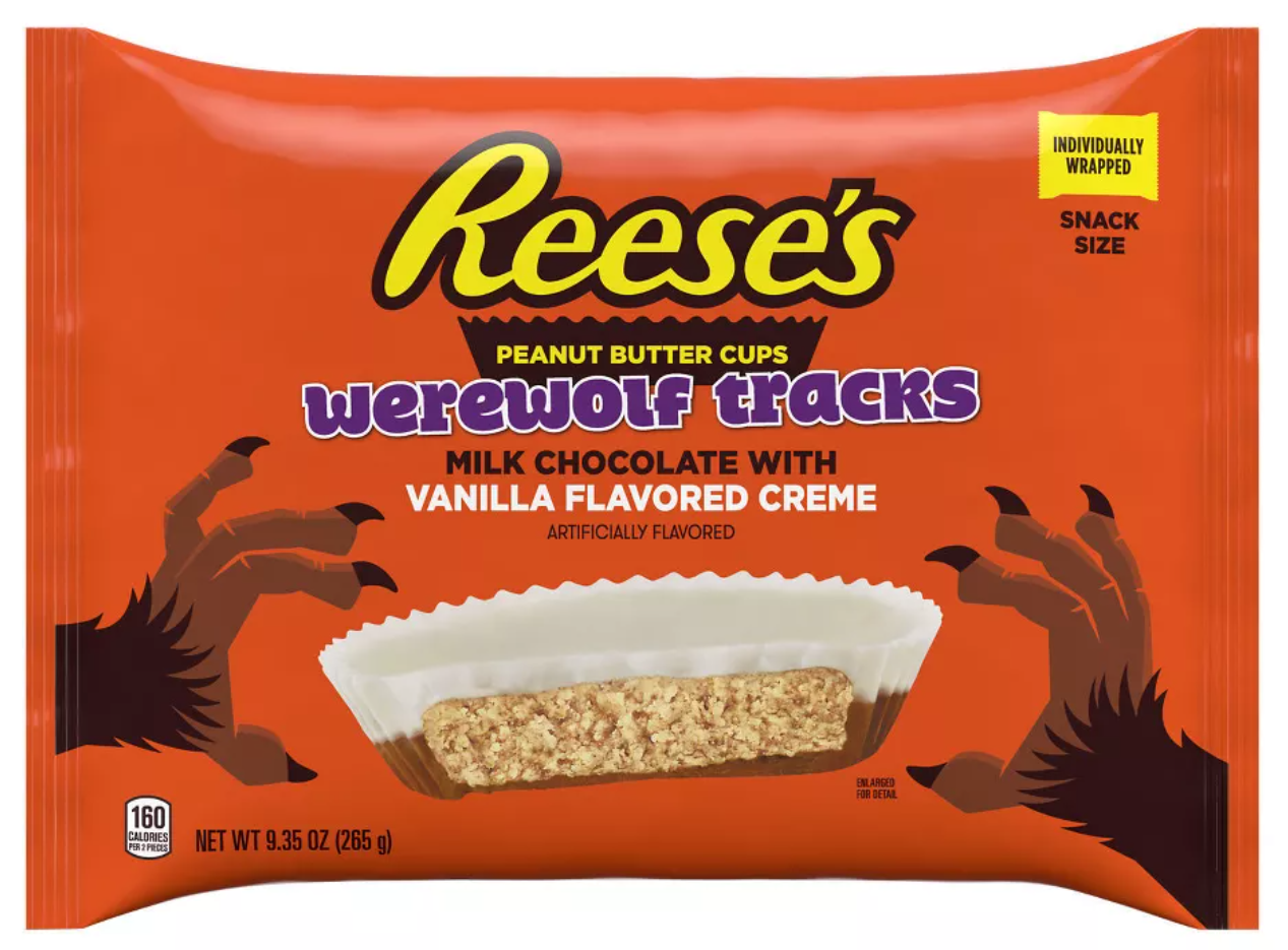 Конфеты шоколадные Reese's Peanut Butter Milk Chocolate Vanilla Crème Werewolf Tracks Cup 265 г (2359434346)