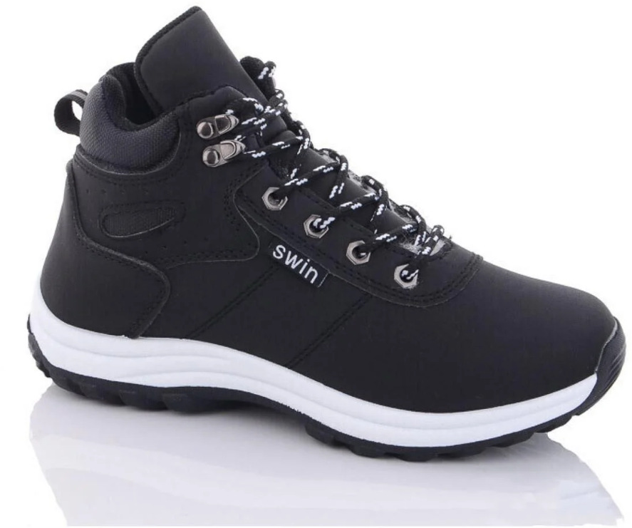 Ботинки зимние для мальчиков Swin Shoes S6651b/38 р. 38 Черный