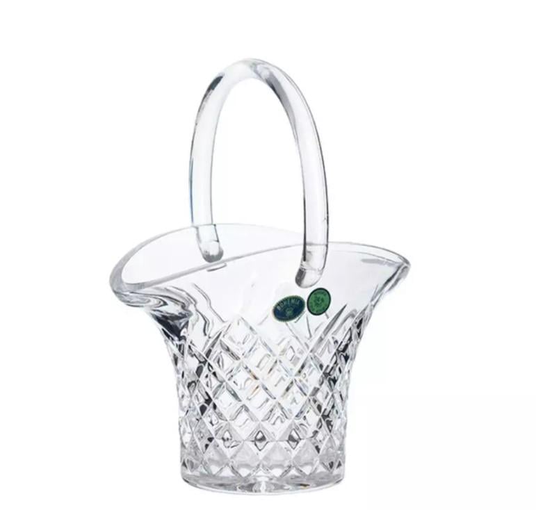 Корзина хрустальная Bohemia Diamond 23 см (6a035855)