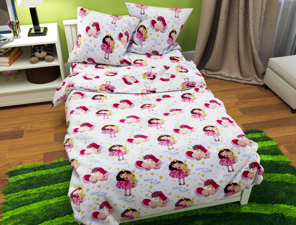 Комплект постельного белья детский ТМ Черешенька из Бязи Gold 150х220 cм (40047)