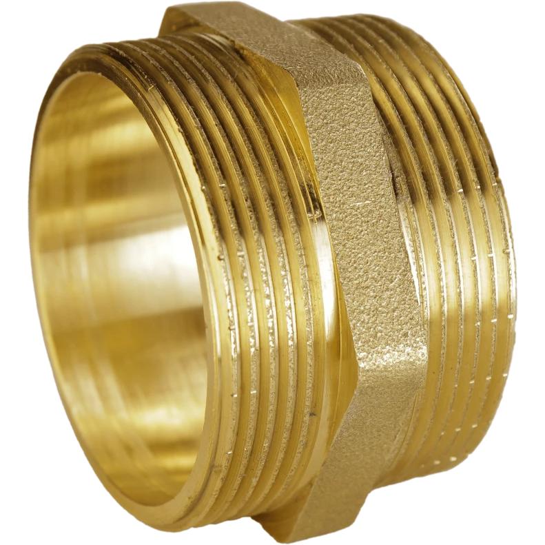 Ниппель VA А0536А латунный 2х2" (000026554) Ниппель VA А0536А латунный 2х2" (000026554)