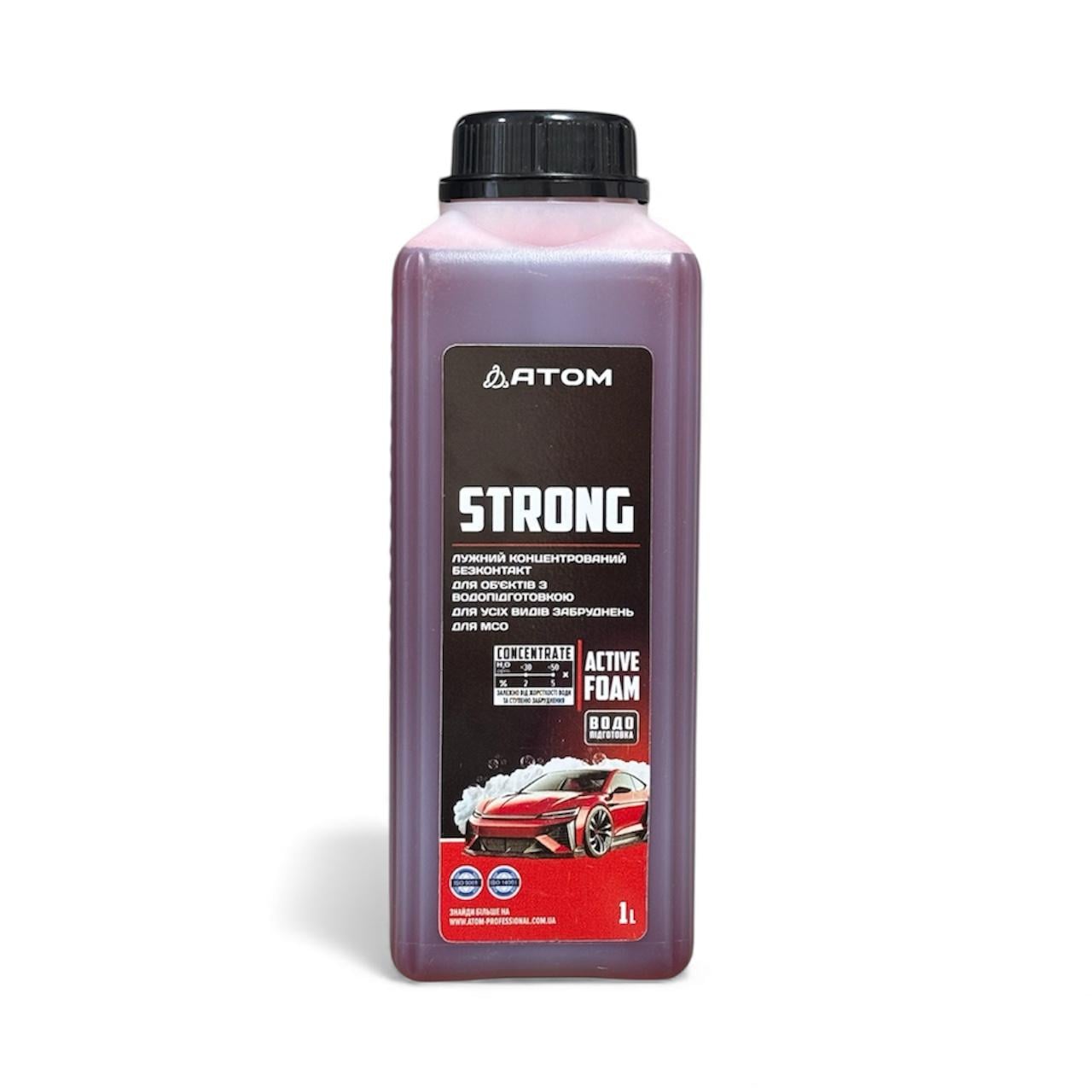Активная пена для мойки авто Атом STRONG 1 л (110003)