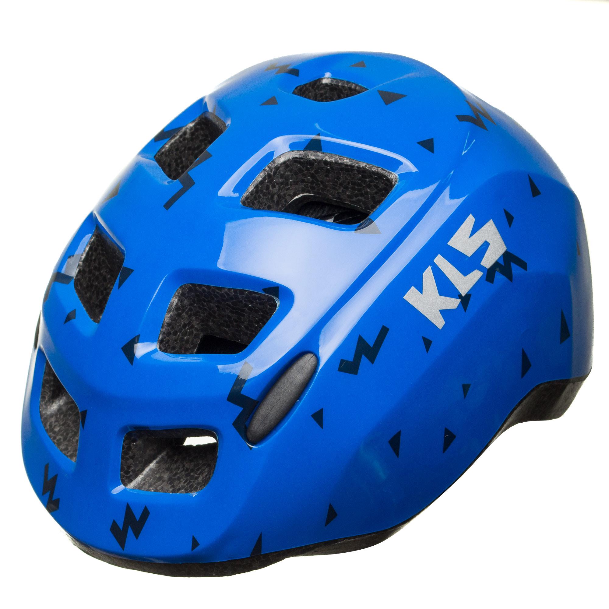 Велосипедный детский шлем KLS ZIGZAG S 50-55 Синий (8585019395801)