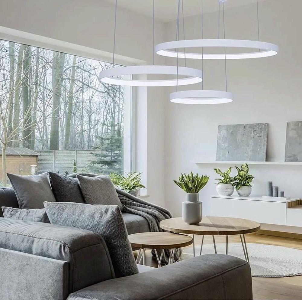 Світильник сучасний світлодіодний у вигляді трьох кілець (SP 11/800/600/400 WT) - фото 3 Світильник сучасний світлодіодний у вигляді трьох кілець (SP 11/800/600/400 WT) - фото 3