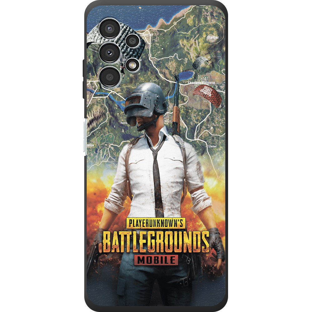 Чехол BoxFace Samsung Galaxy A32 5G (A326) PUBG Mobile Черный силикон (44333-up2309-44336)